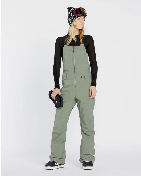 Woman VOLCOM Swift Bib Overall LICHEN GREEN - 1