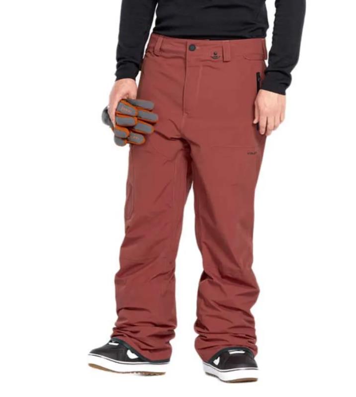 Man VOLCOM Freakin Snow Chino Pant REDWOOD - 1