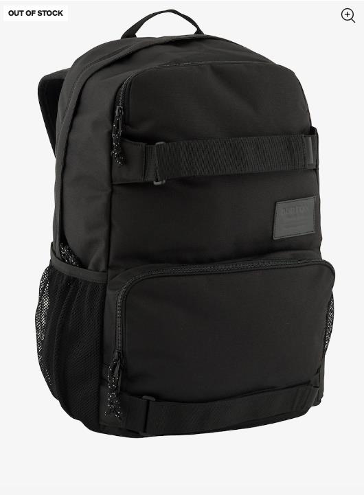 BURTON Treble Yell 21L Back Pack TRUE BLACK - 1