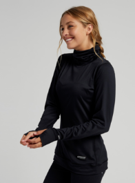 Women's BURTON Midweight Base Layer Crewneck TRUE BLACK - 1