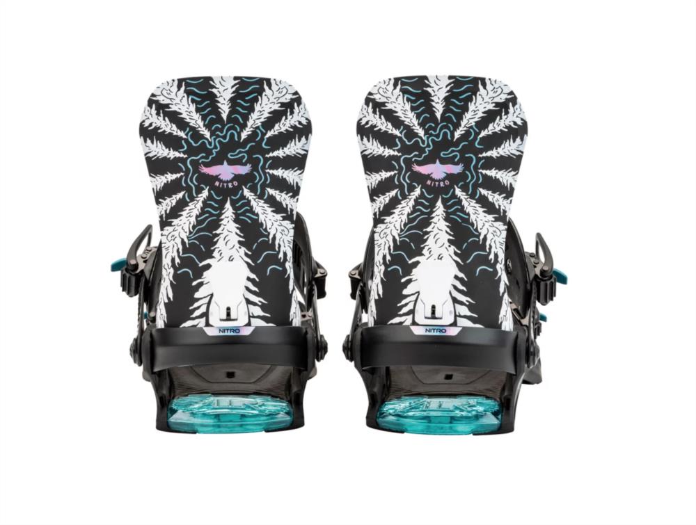 NITRO One Snowboard Bindings RAVEN 2