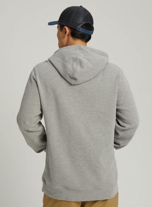 BURTON Mountain Pullover Hoodie GRAY HEATHER - 2