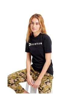 BURTON Horizontal Mountain Short Sleeve T-Shirt TRUE BLACK - 1