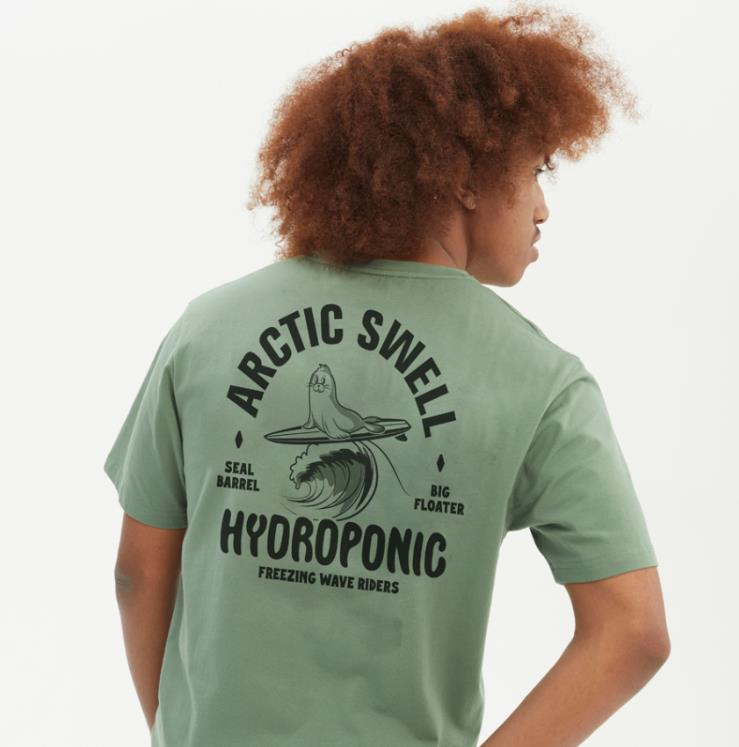 Men HYDROPONIC  Seal T-Shirt HEDGE GREEN - 1